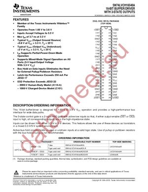 SN74LVCH16540ADGGR datasheet  